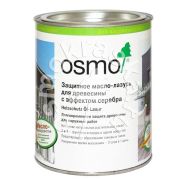 Масло OSMO Holzscutz с эффектом серебра, Агат серебро / 0,75 литра