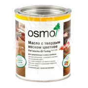 Масло OSMO Hartwachs Ol Farbig с тв.воском, Белое / 0,125 литра