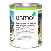 Краска OSMO Landhausfarbe, непрозрачная для наружных работ, Темно-коричневая / 0,125 литра