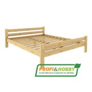 Кровать из дерева Классика Profi&Hobby / 1600*2000мм Без покраски
