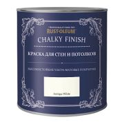 Краска CHALKY WALL PAINT для стен и потолков, ультраматовая /1л /Белый античный
