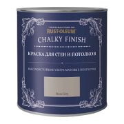 Краска CHALKY WALL PAINT для стен и потолков, ультраматовая /2,5л /Серый камень