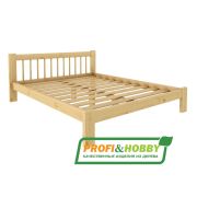 Кровать из дерева Дачная Profi&Hobby / 1800*2000мм Без покраски